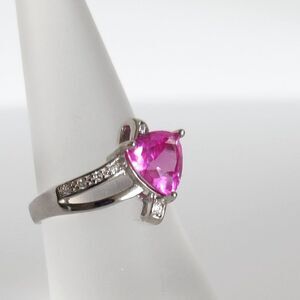 Pink Sapphire 2 Carats Ring Size 6-3/4